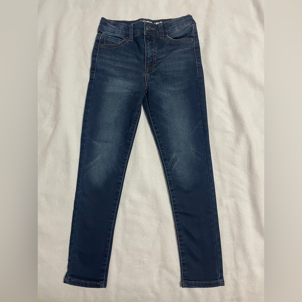 Laser 5 pocket slim straight knit denim SIZE 7